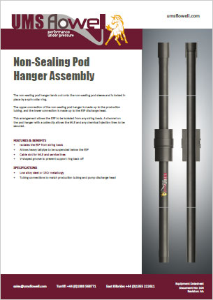 Non Sealing Pod Hanger Assembly Data Sheet