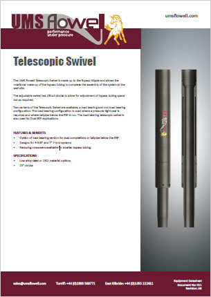 Telescopic Swivel Data Sheet