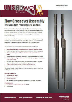 Flow Crossover Assembly (Independent Production To Surface) Data Sheet
